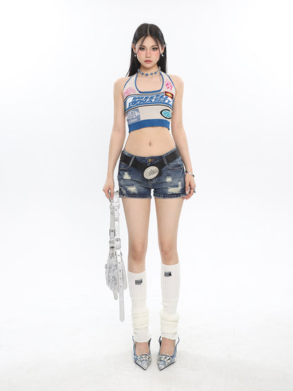 Racer Cropped Halter
