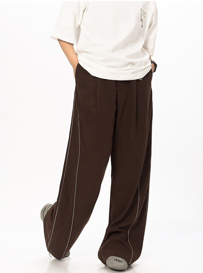 Piped V Relaxed pants