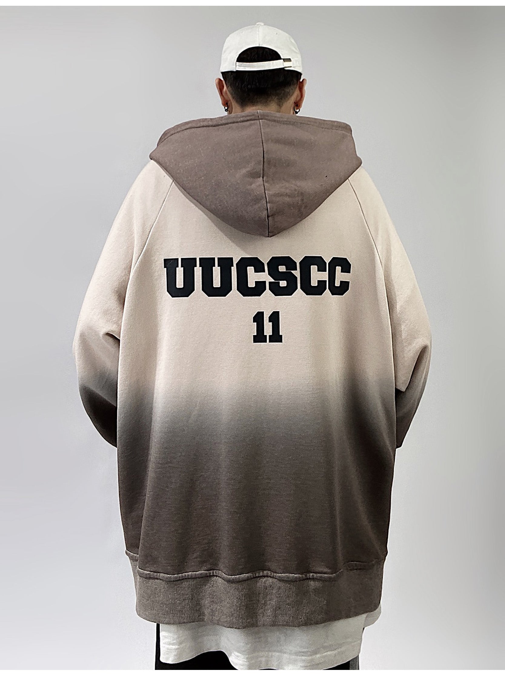 Uc Oversized Gradient Zip Hoodie