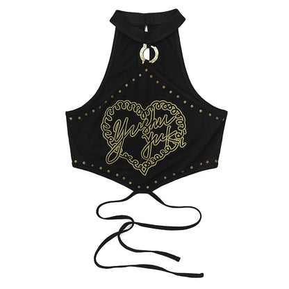 Choker Ring Halter Top