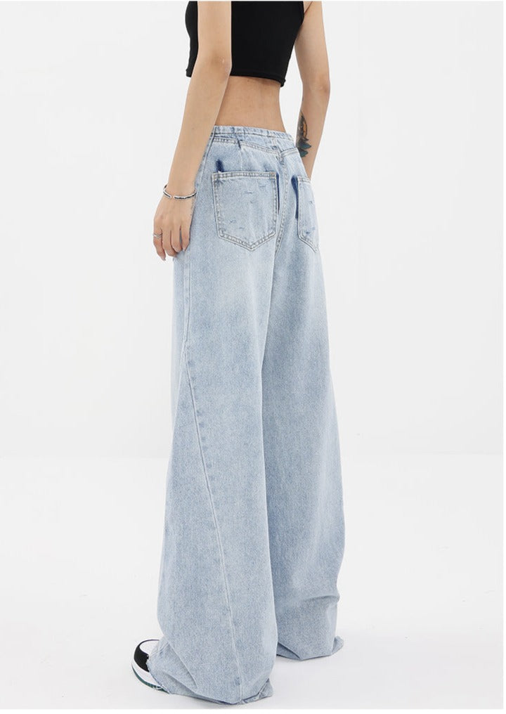 Washed Wide Leg Jeans