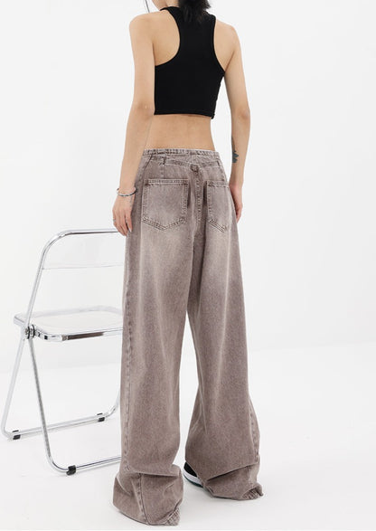 Washed Wide Leg Jeans
