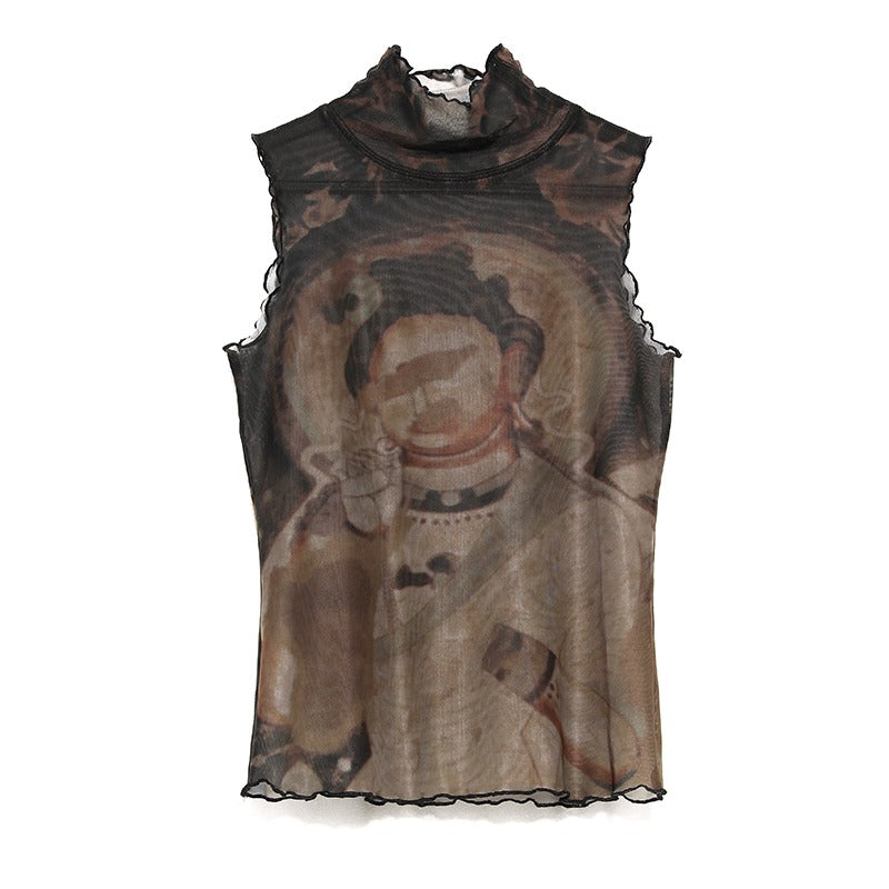 Vintage Buddha Sleeveless Top