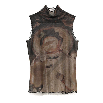 Vintage Buddha Sleeveless Top