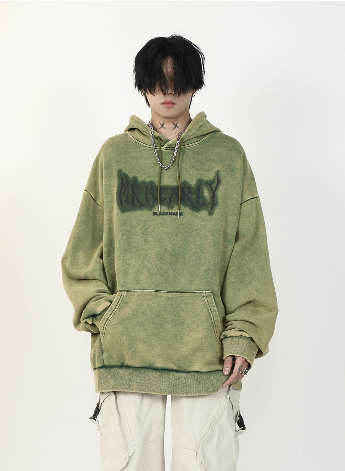 Vintage Washed Distressed Hoodie