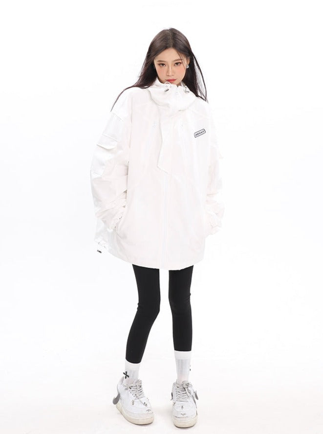 Oversized Windbreaker Jacket