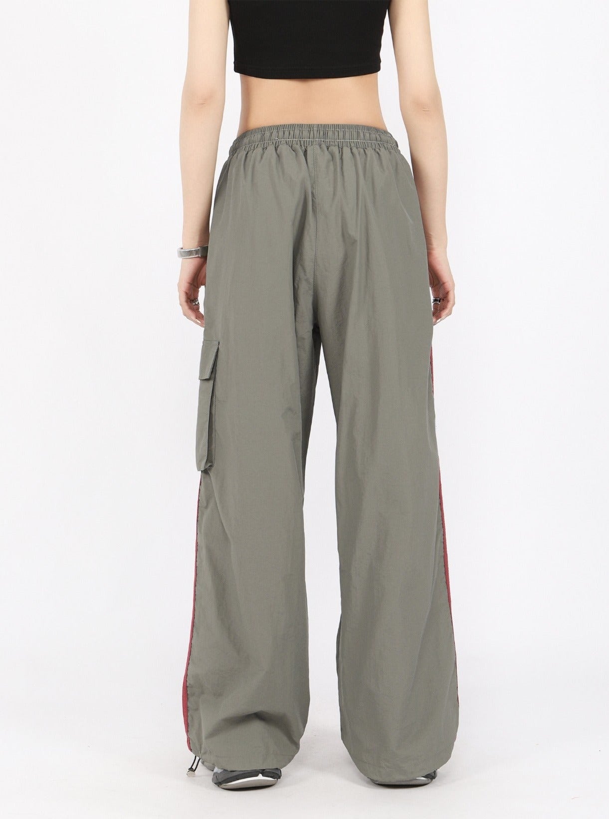Striped Wide Leg Track Pants