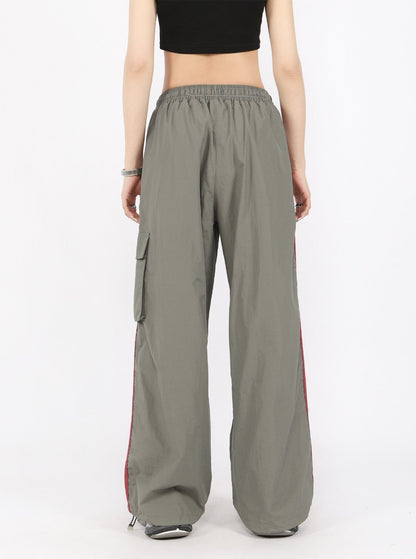 Striped Wide Leg Track Pants