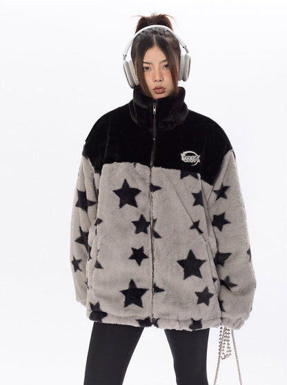 Star Plush Fleece Jacket