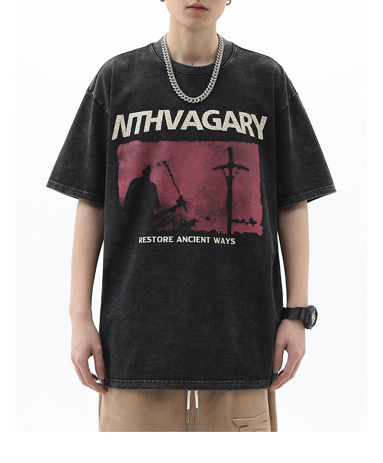 Crucifix Vintage Washed T-Shirt