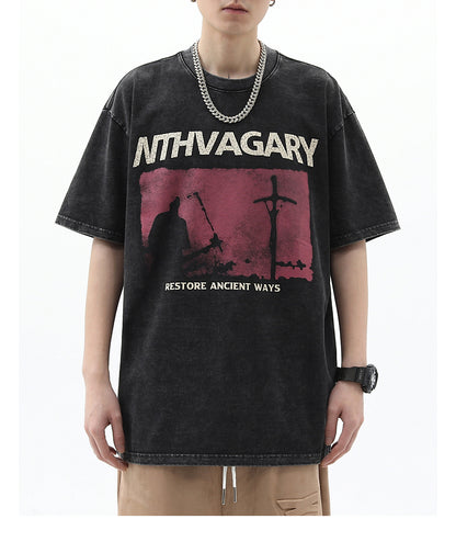 Crucifix Vintage Washed T-Shirt