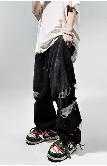 Ripped Baggy Distressed Jeans