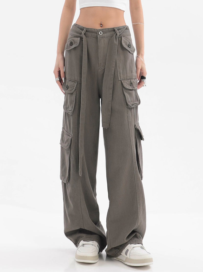 Belted Cargo Pants