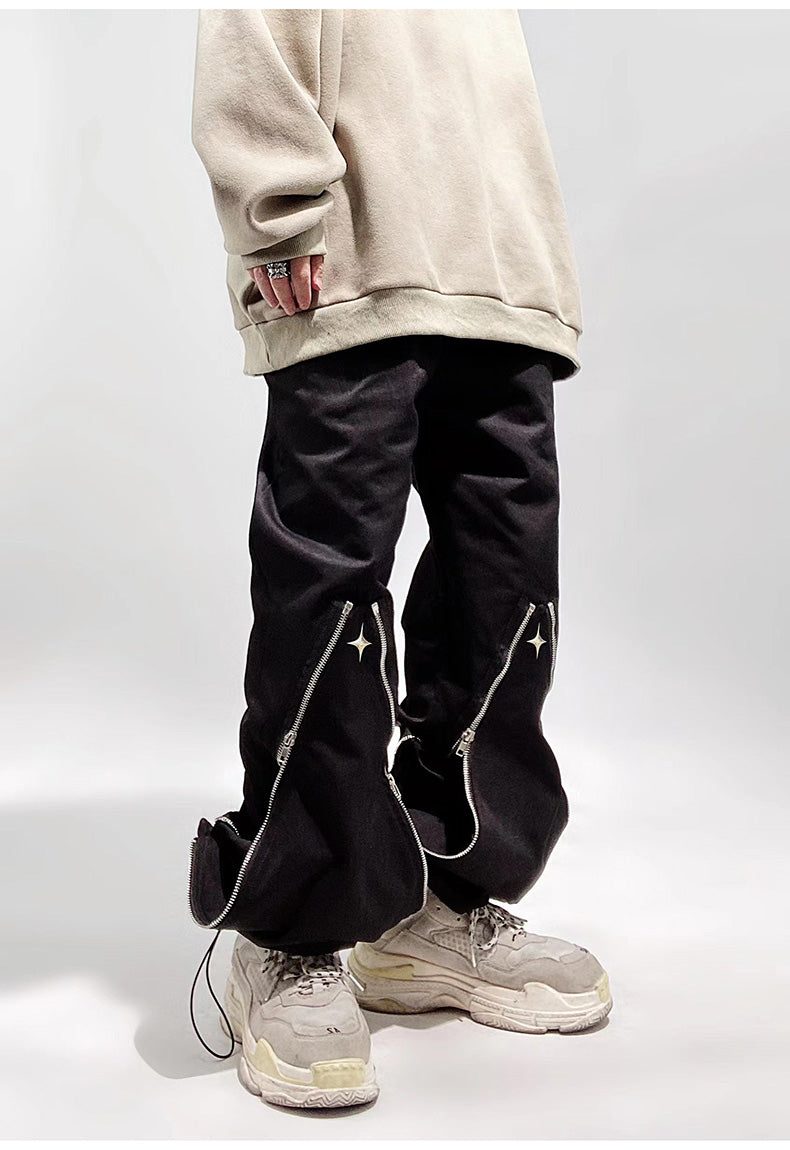 Techwear Zipper Jogger Track Pants