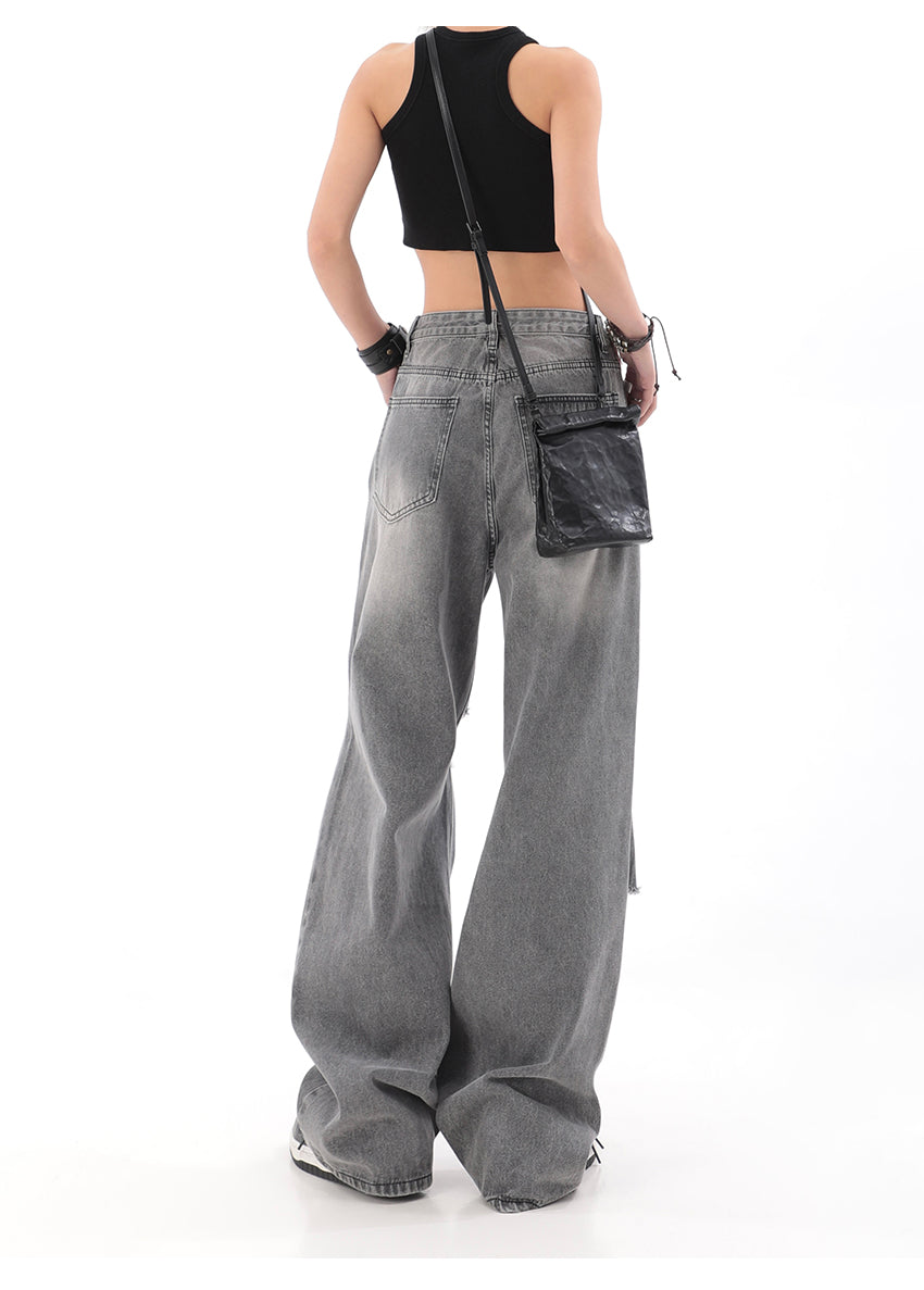Shredded Relaxed Fit Jeans
