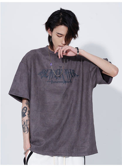 Sun Faux Suede T-Shirt