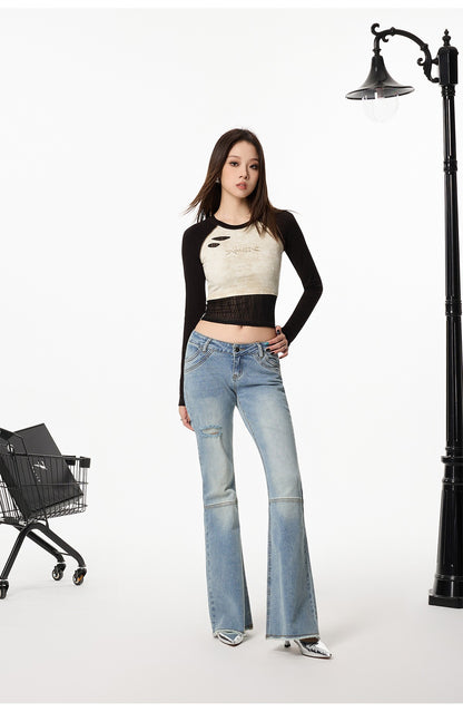 Vintage Raglan Long Sleeve Top