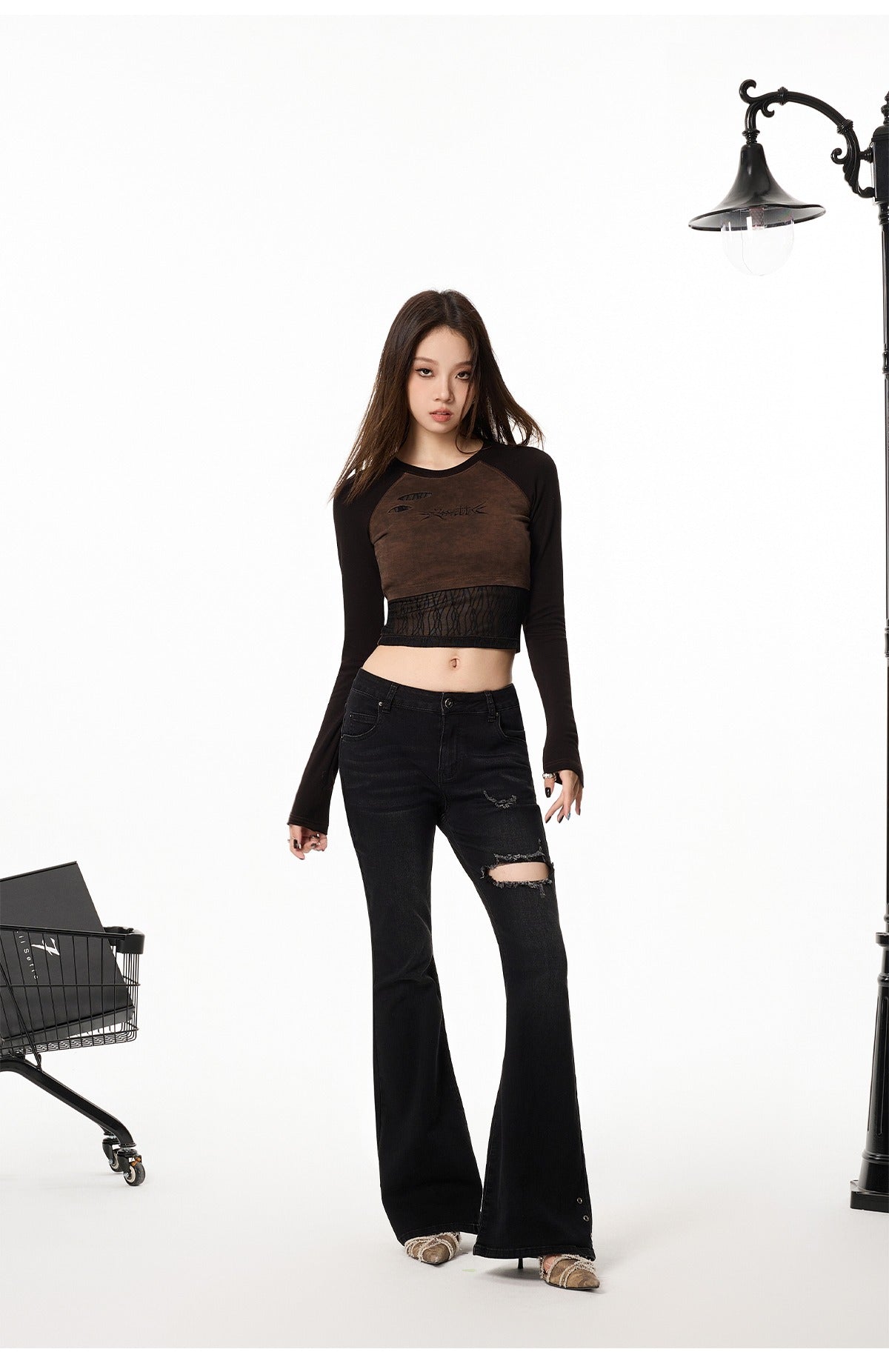 Vintage Raglan Long Sleeve Top