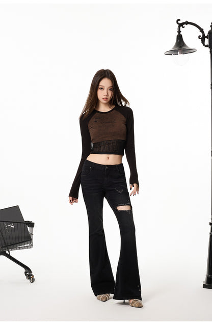 Vintage Raglan Long Sleeve Top