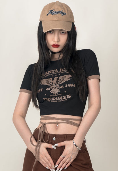 Eagles Cutout Baby Tee