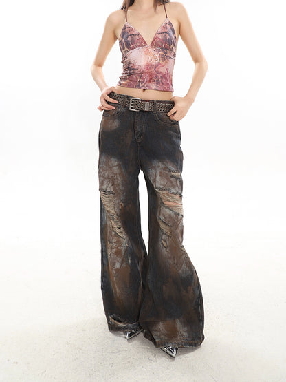 Vintage Destroyed Grunge Jeans