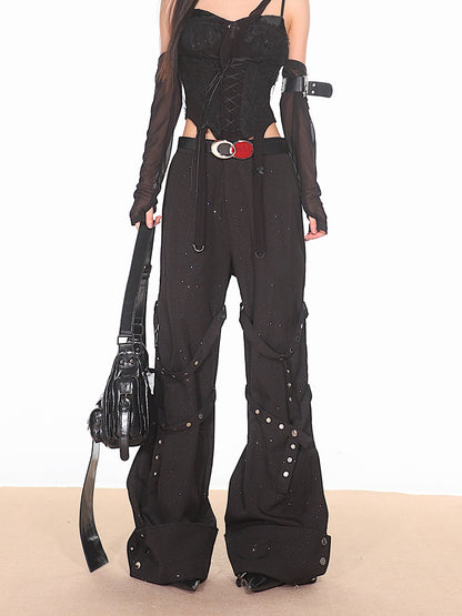 Strappy Bondage Relaxed Fit Pants