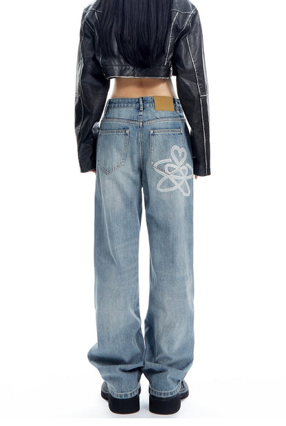 Relaxed Straight Leg Jeans