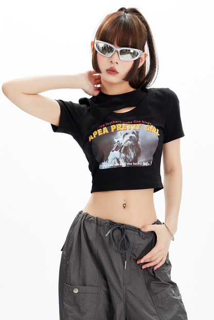 Cutout Deconstructed Tee