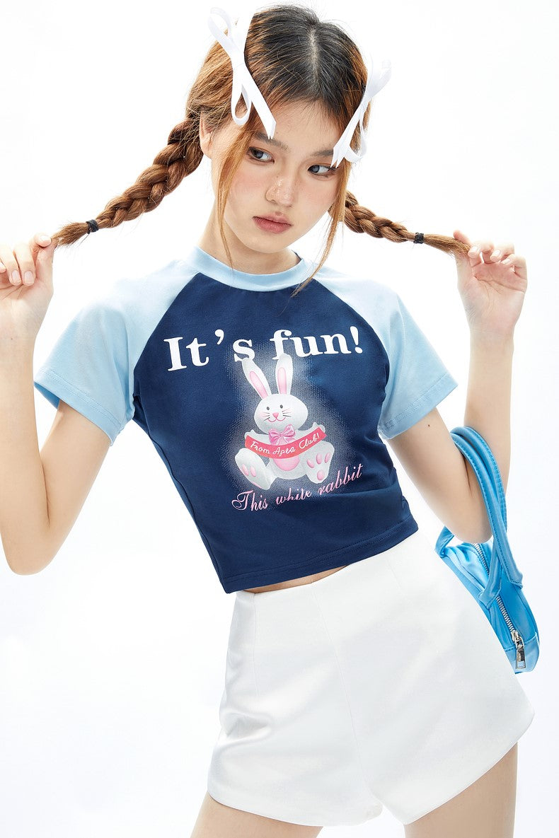 Bunny Raglan Baby Tee