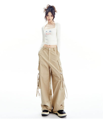 Naughty Square Neck Long Sleeve Top