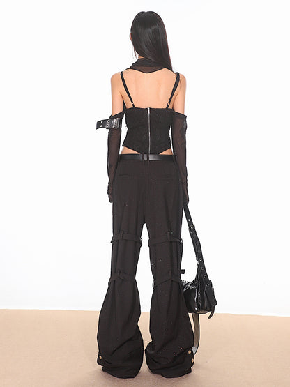 Strappy Bondage Relaxed Fit Pants