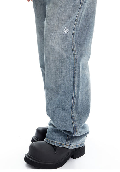 Relaxed Straight Leg Jeans
