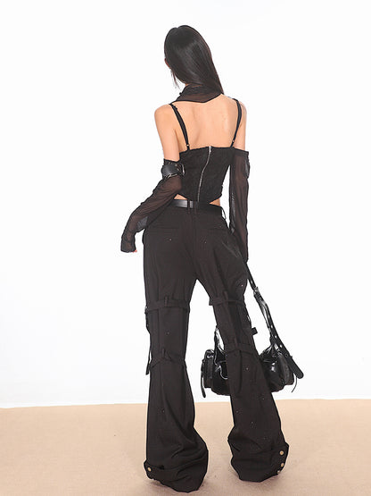 Strappy Bondage Relaxed Fit Pants