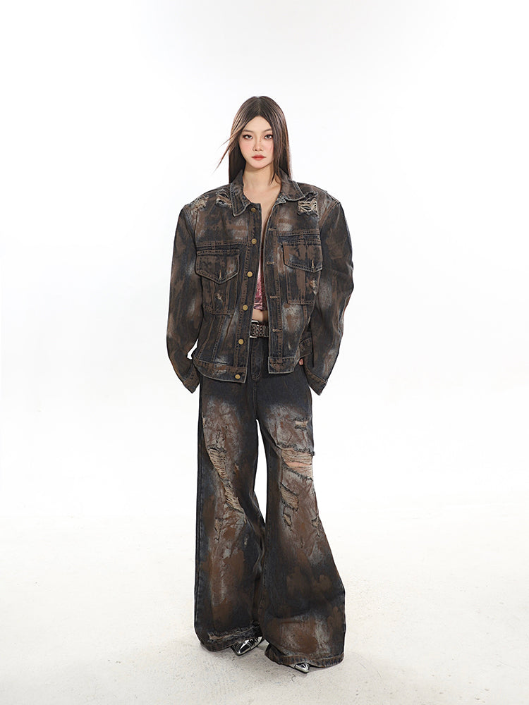 Vintage Destroyed Grunge Jeans