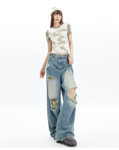 Ripped Distressed Jeans