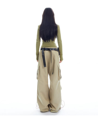 Ribbed Turtleneck Long Sleeve Top