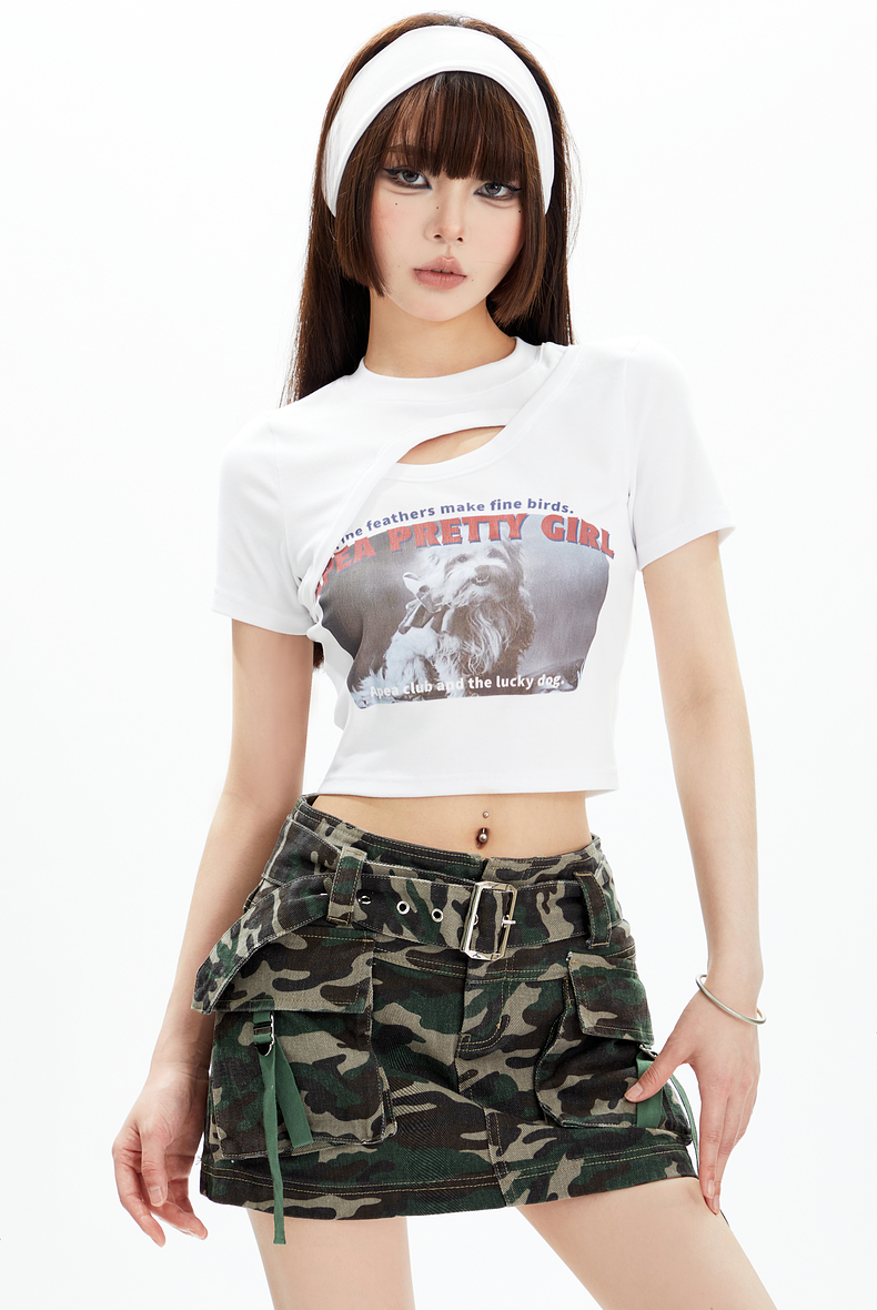 Cutout Deconstructed Tee