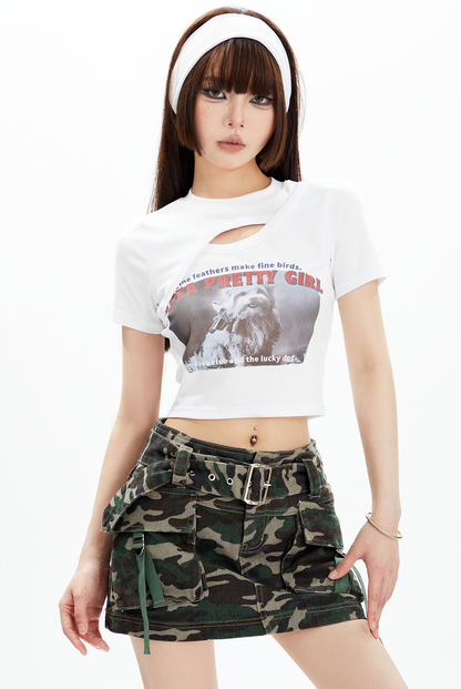 Cutout Deconstructed Tee