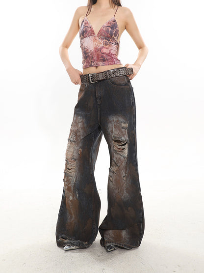 Vintage Destroyed Grunge Jeans