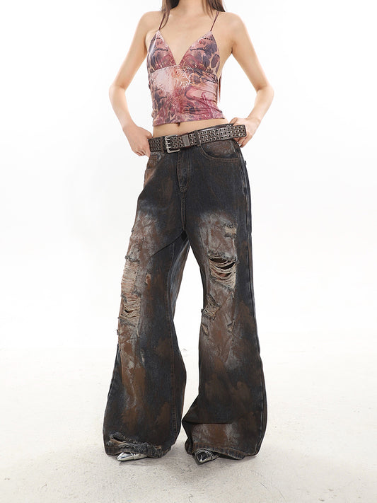 Vintage Destroyed Grunge Jeans