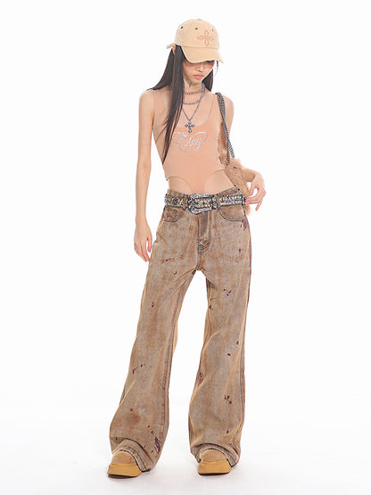 Wasteland Vintage Wash Flared Denim Jeans