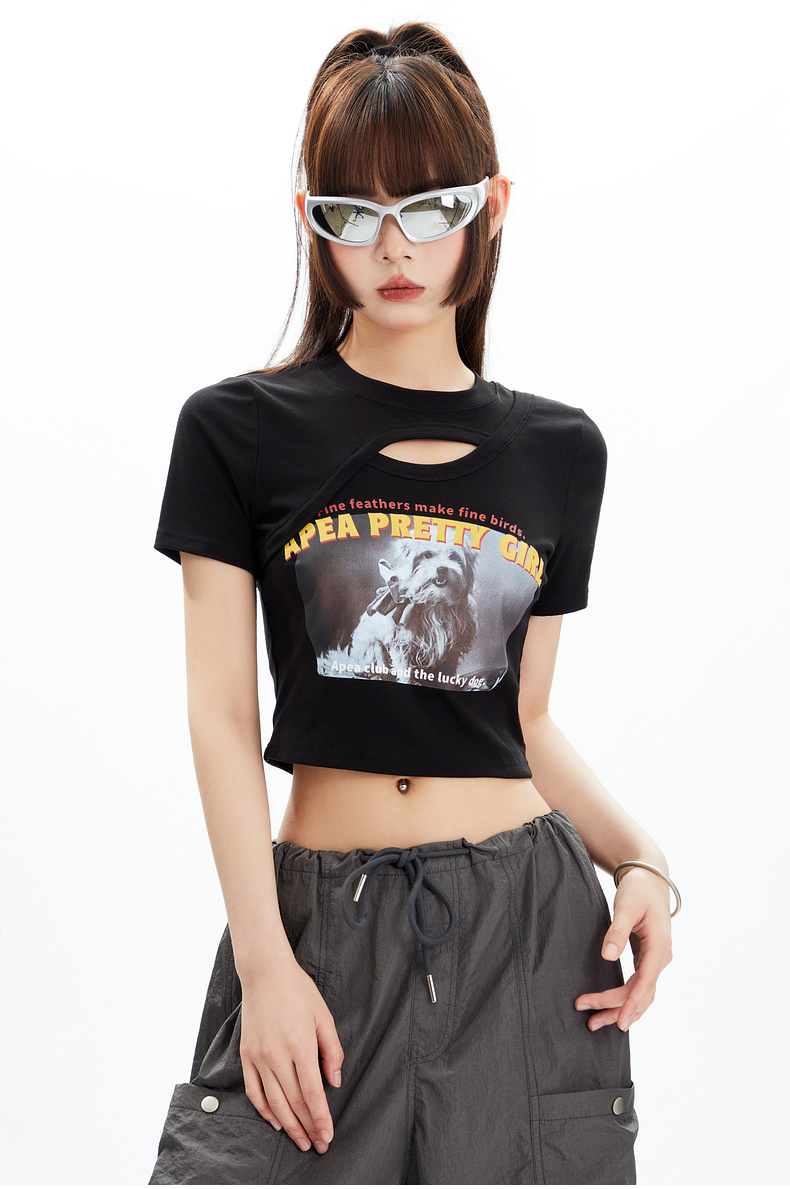 Cutout Deconstructed Tee