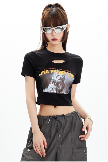 Cutout Deconstructed Tee