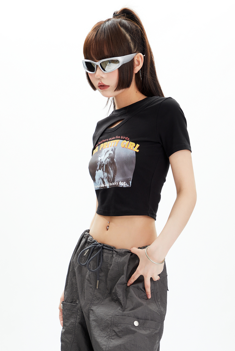 Cutout Deconstructed Tee