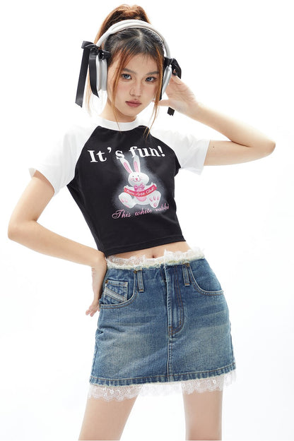 Bunny Raglan Baby Tee