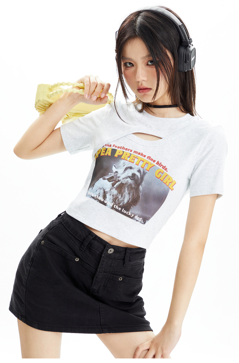 Cutout Deconstructed Tee