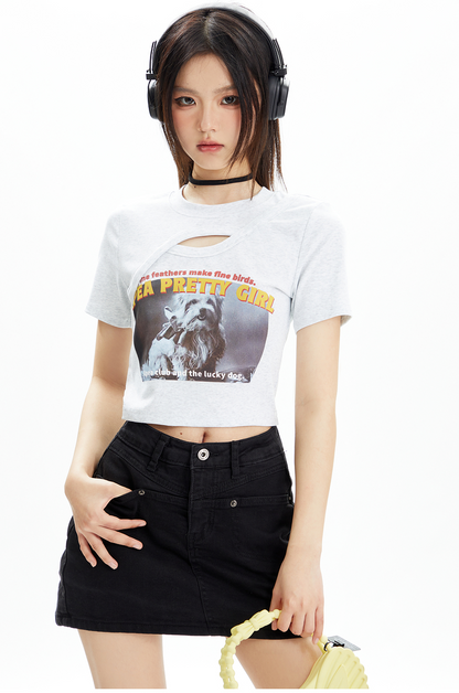 Cutout Deconstructed Tee