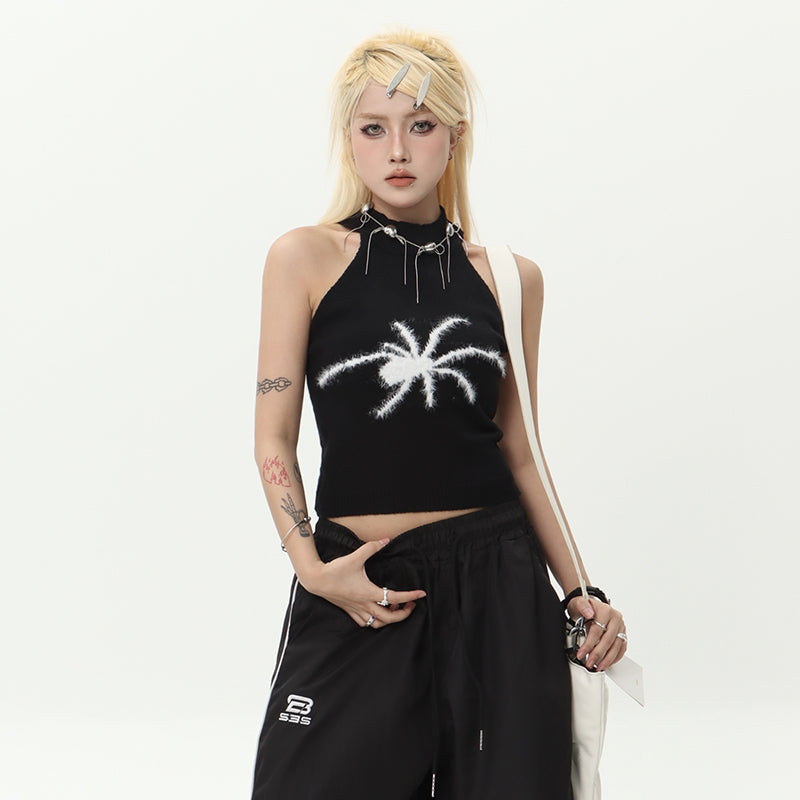 Spider Knit Halter Top