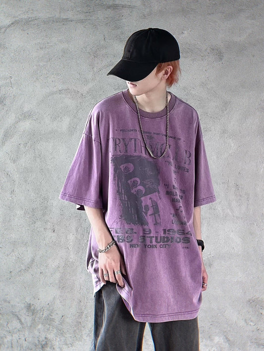 Purple Vintage Washed T-Shirt