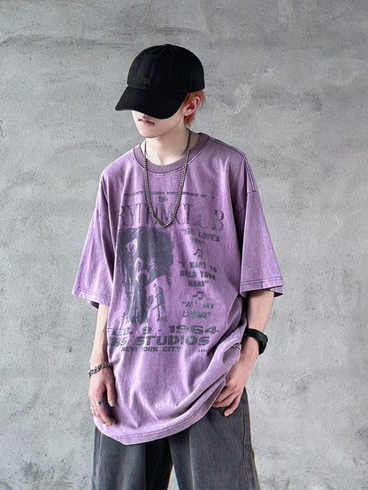 Purple Vintage Washed T-Shirt